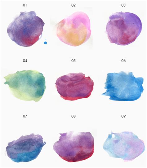 Free Watercolors: Backgrounds, Patterns, Objects, Logos.